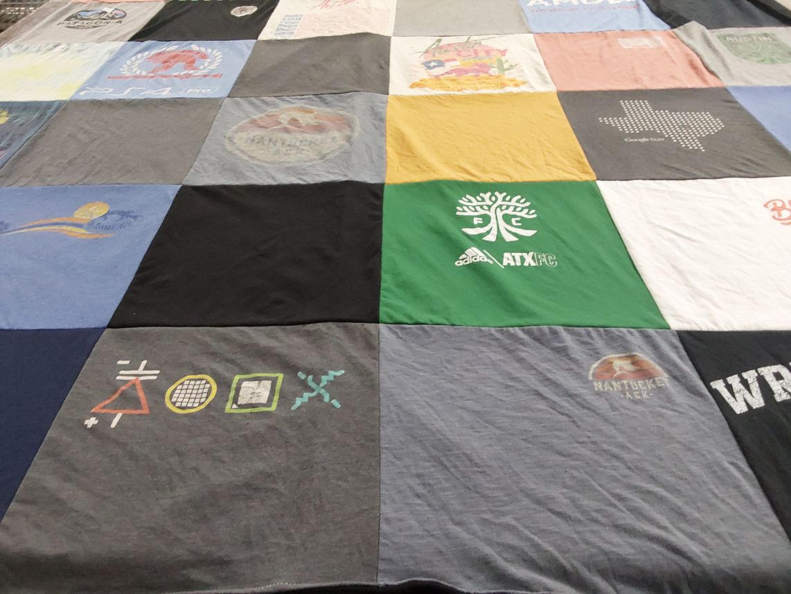 T-shirt quilt featuring austin fc by Kayla from NH