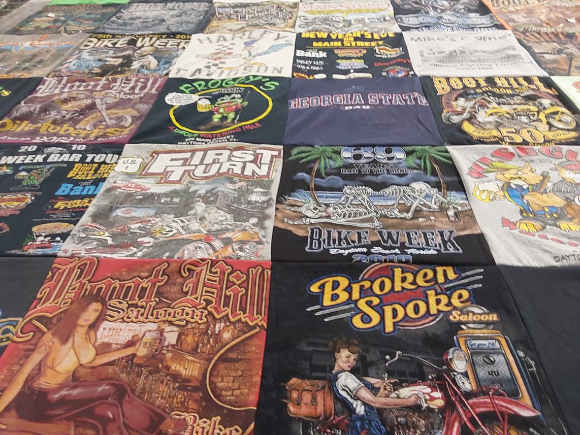 T-shirt quilt from georgia state university by Michele from FL