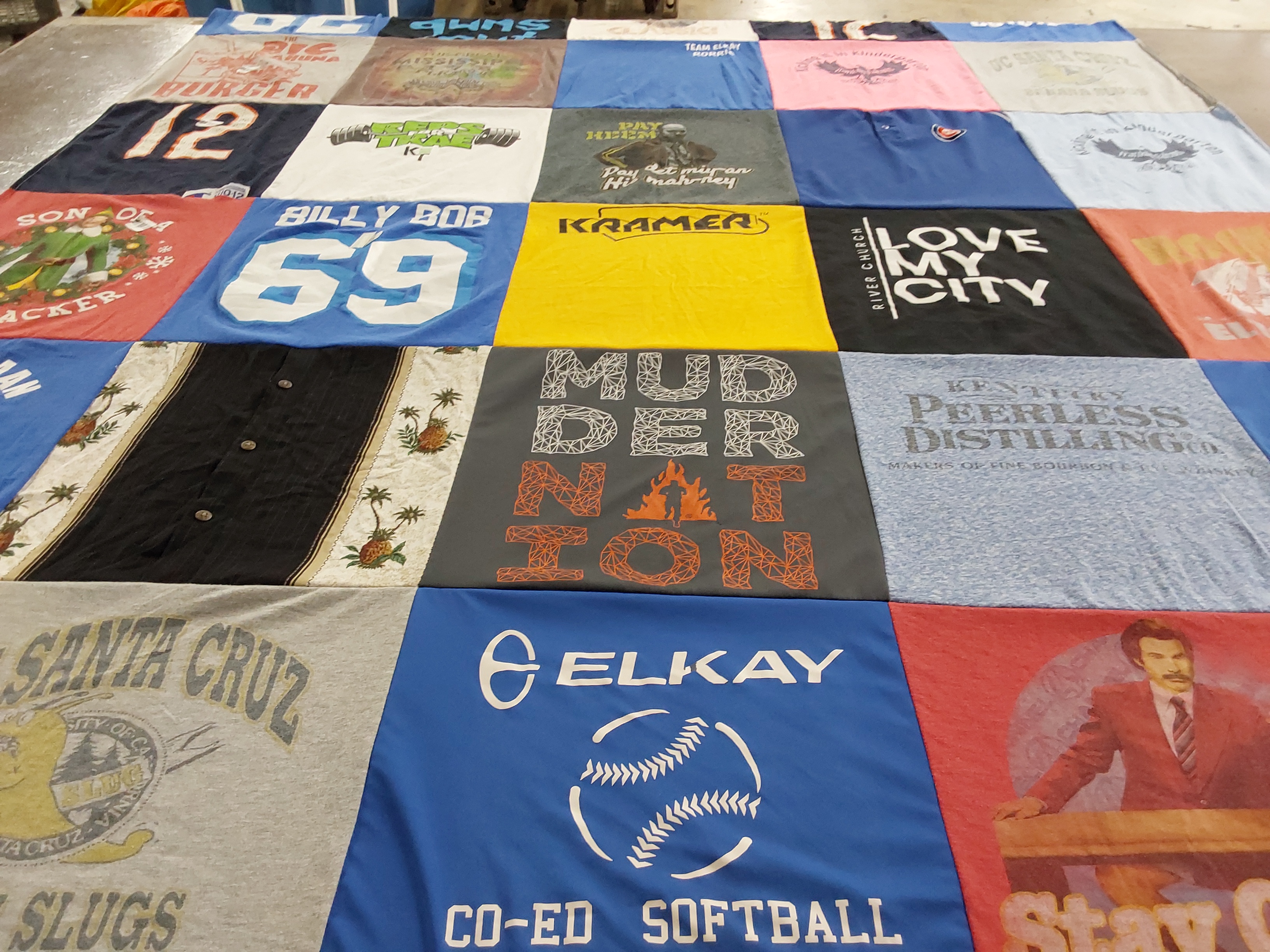 T-shirt quilt from university of california, santa cruz by Bridget from IL