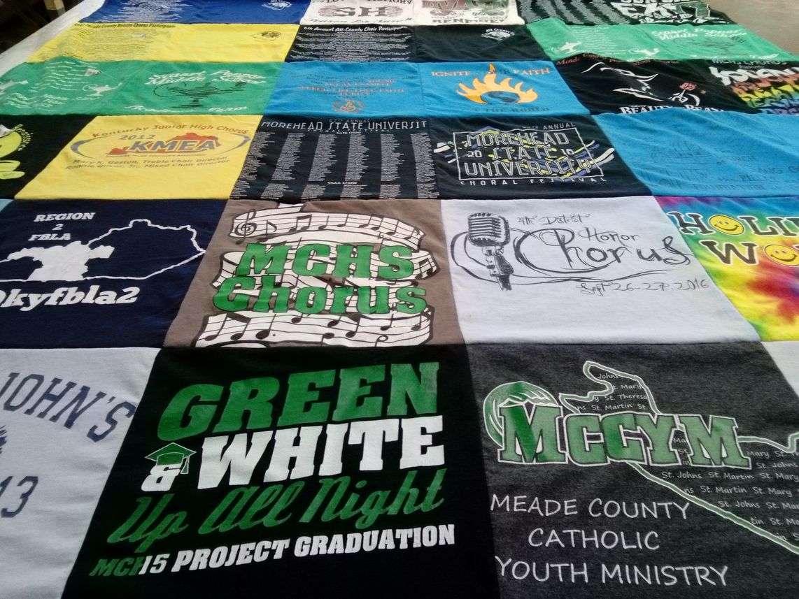 T-shirt quilt from morehead state university, mchs by Stephanie from KY