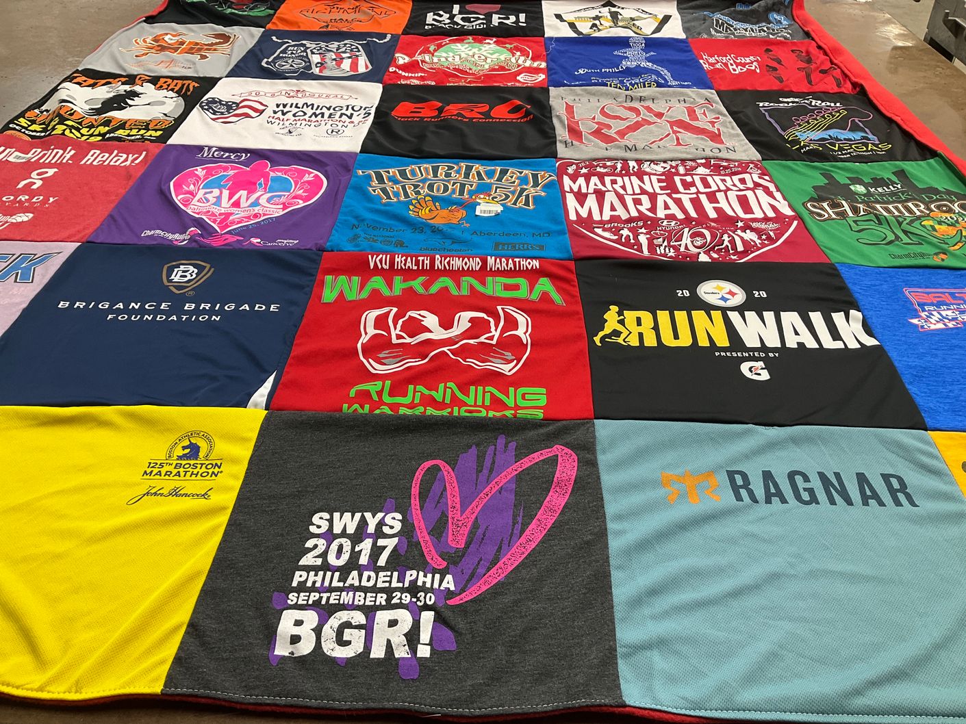 T-shirt quilt from virginia commonwealth university by Shanta from MD