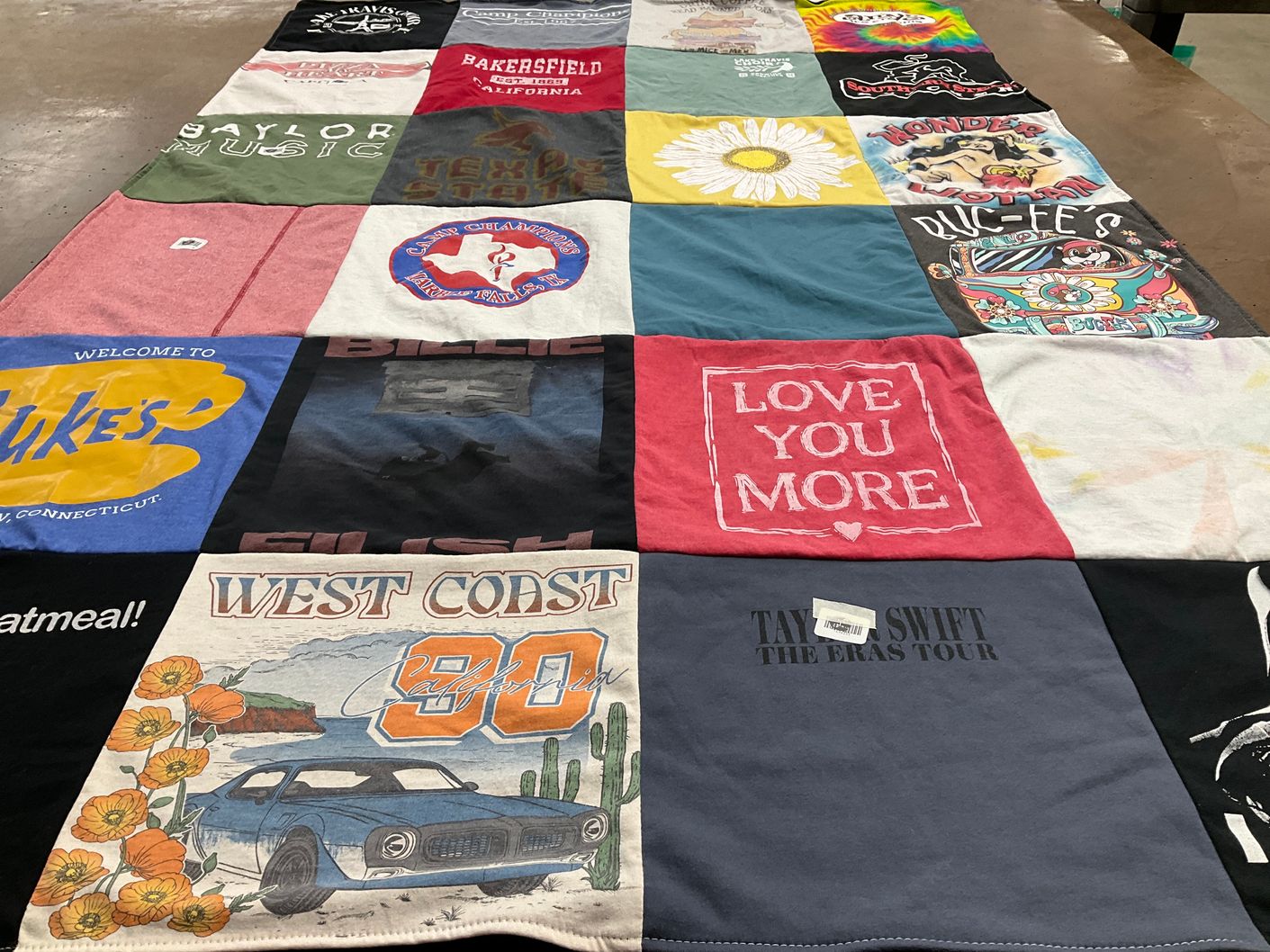 T-shirt quilt from baylor university by Nancy from TX