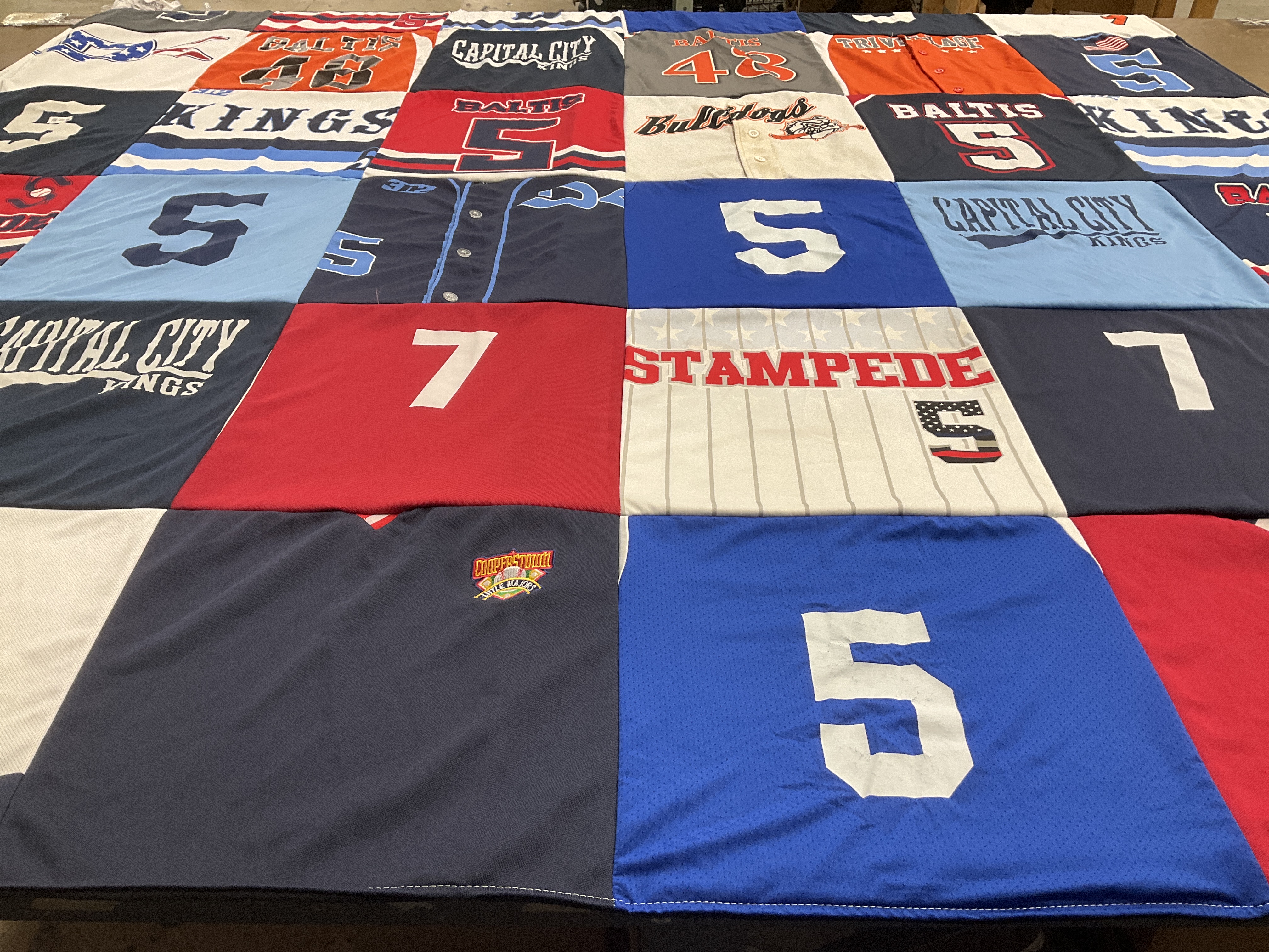 T-shirt quilt featuring capital city kings by CARYL from NY
