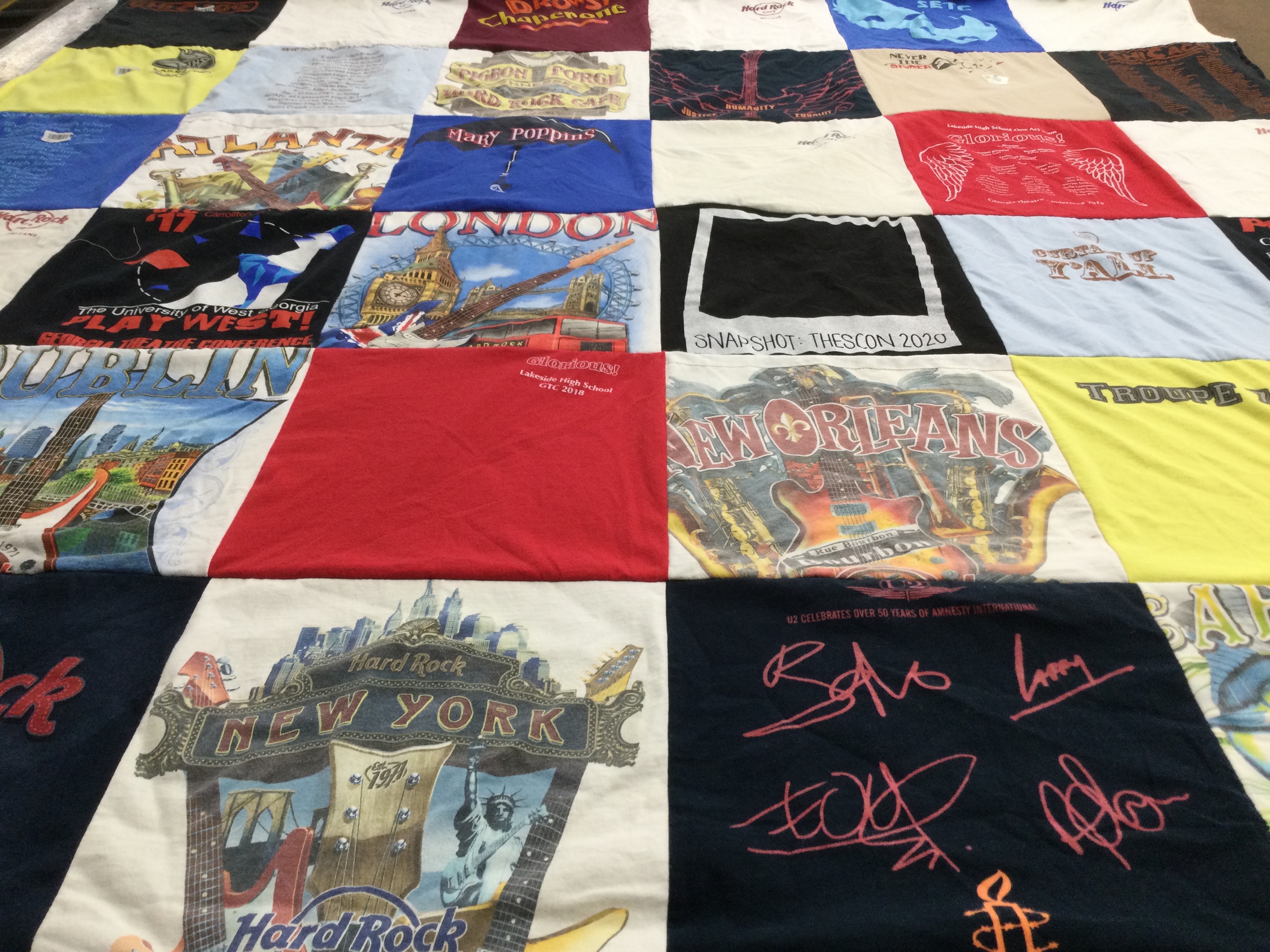 T-shirt quilt from the university of west georgia by Blair from GA
