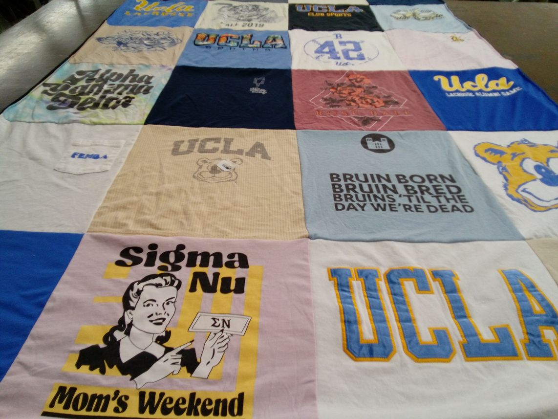T-shirt quilt from university of california, los angeles by Jack from CA