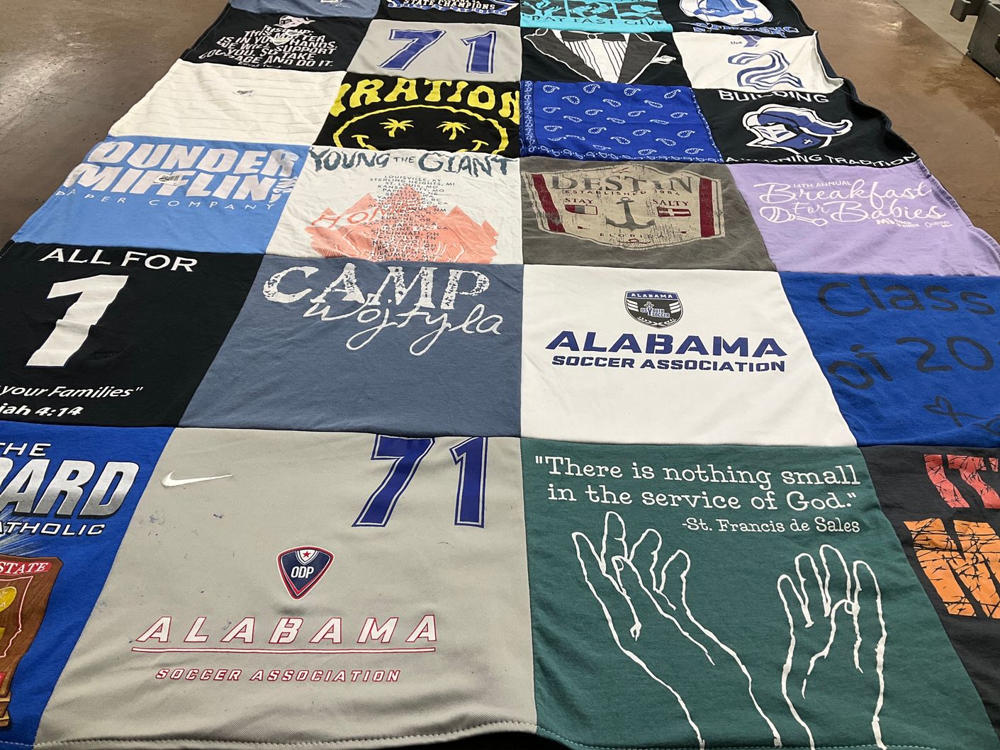T-shirt quilt from alabama, the board catholic by Paul from AL