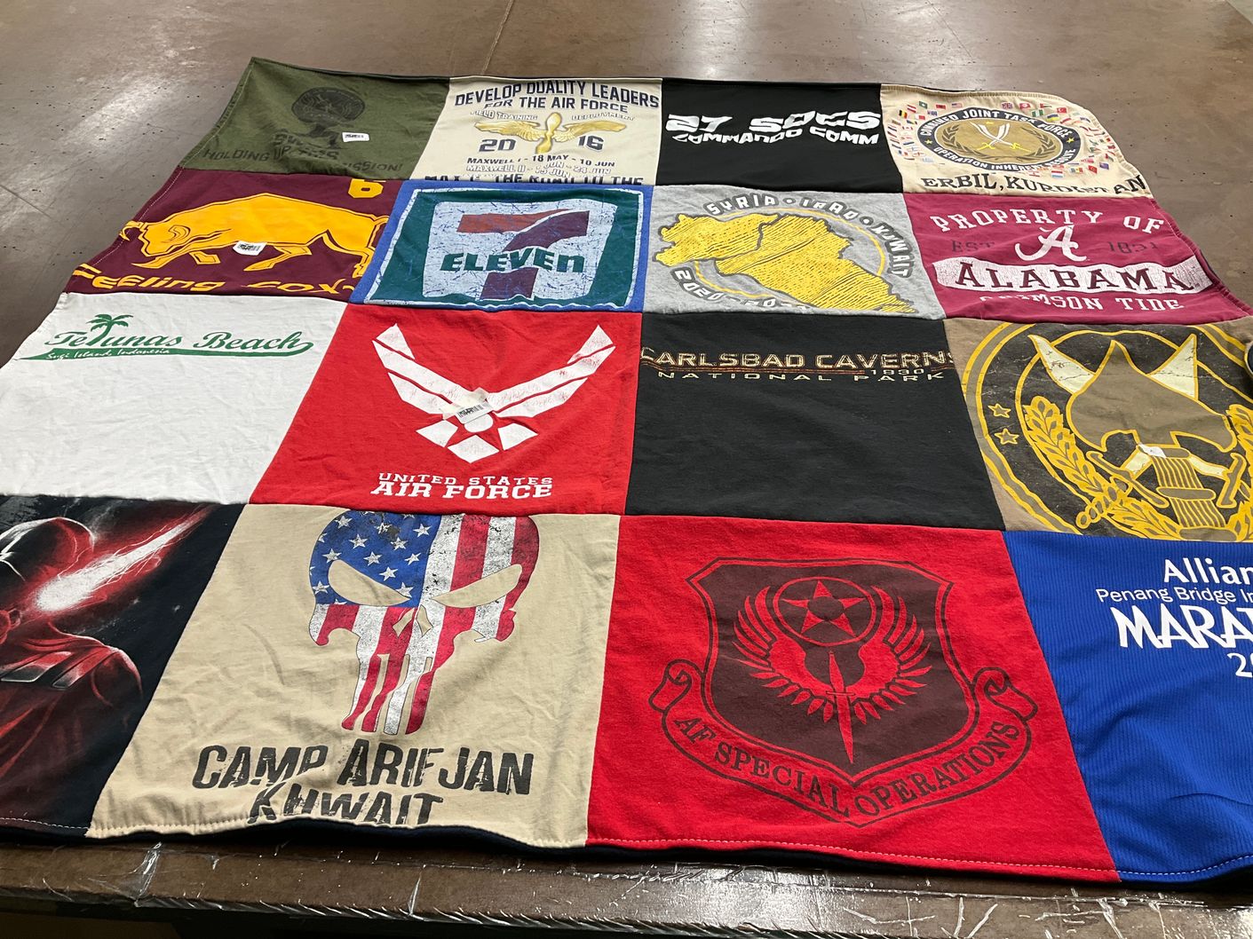 T-shirt quilt from university of alabama by Elizabeth from TX