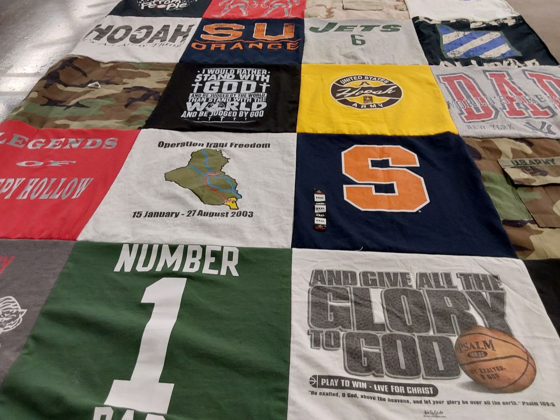 T-shirt quilt featuring new york jets by Edward from GA