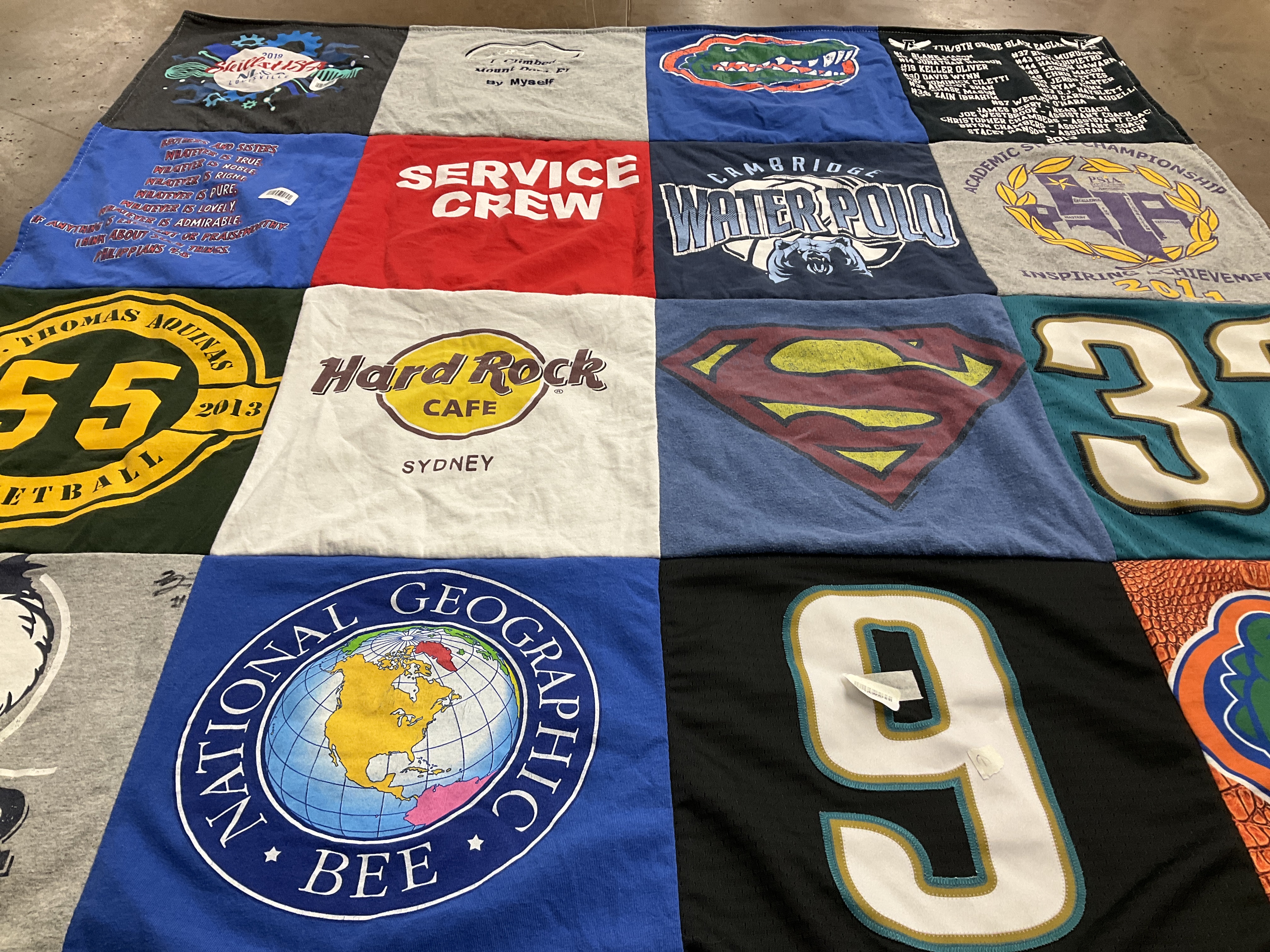 T-shirt quilt featuring cambridge water polo by Jenny from GA