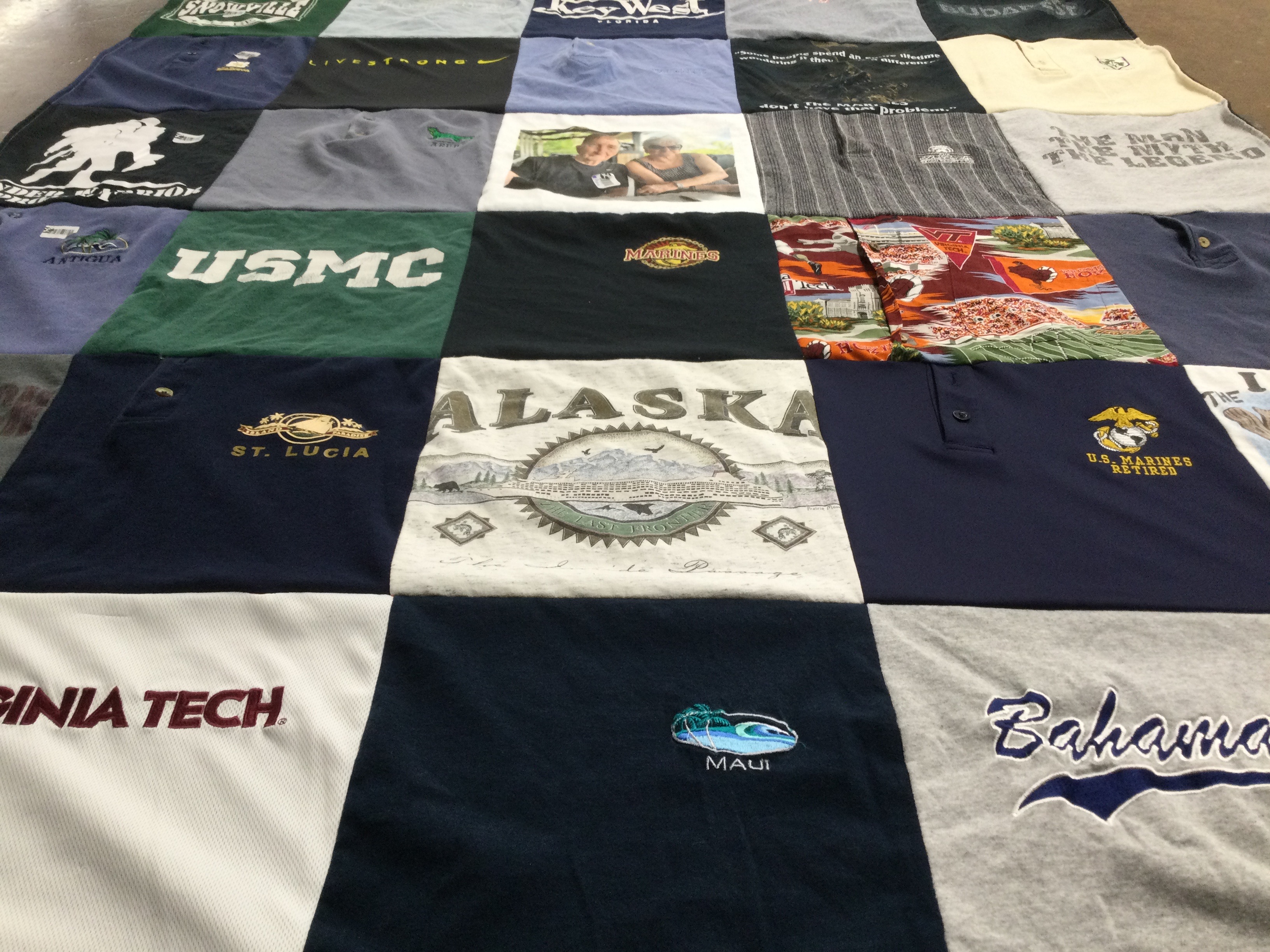 T-shirt quilt from virginia tech university by Jacenta from VA