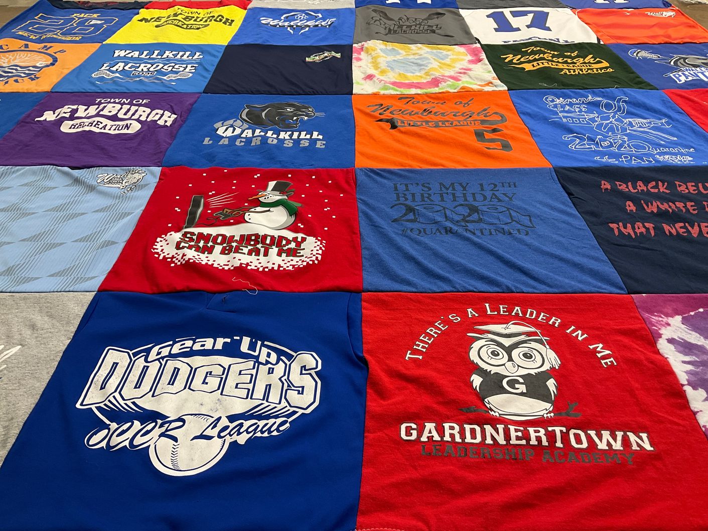 T-shirt quilt featuring dodgers ocr league by Patricia from NY