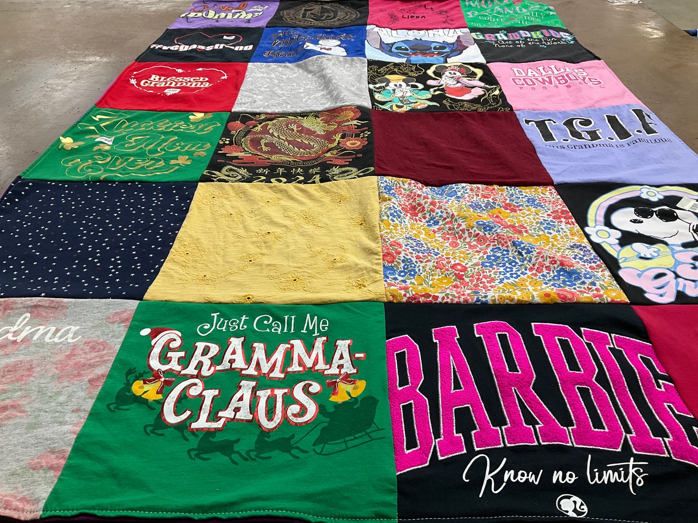 T-shirt quilt featuring dallas cowboys by Kimmedee from TX