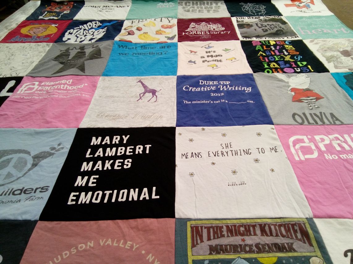T-shirt quilt from duke university by Julia from MA