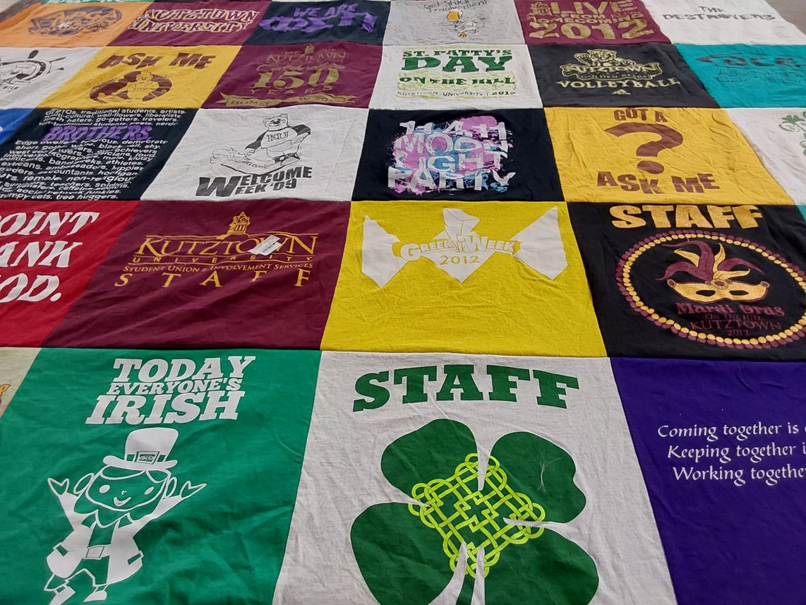 T-shirt quilt from kutztown university by Nathan from VA