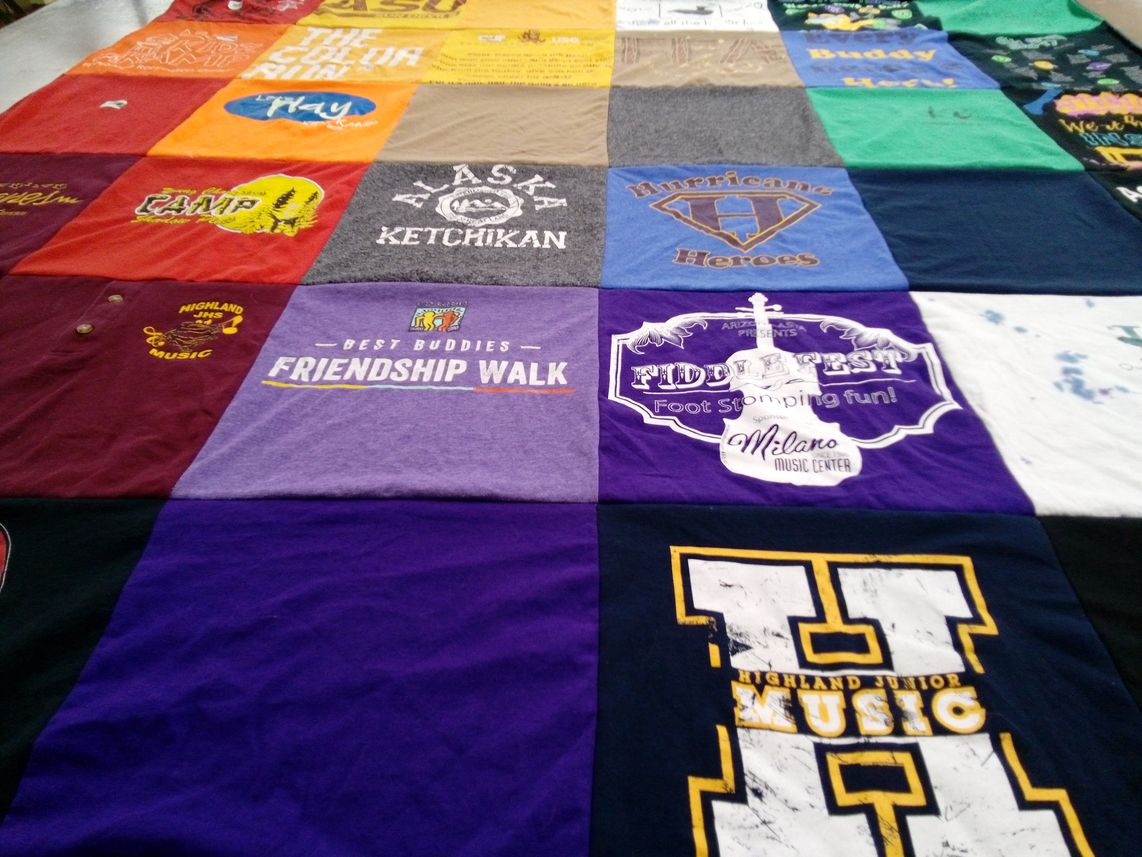 T-shirt quilt from highland junior music by Mary from AZ