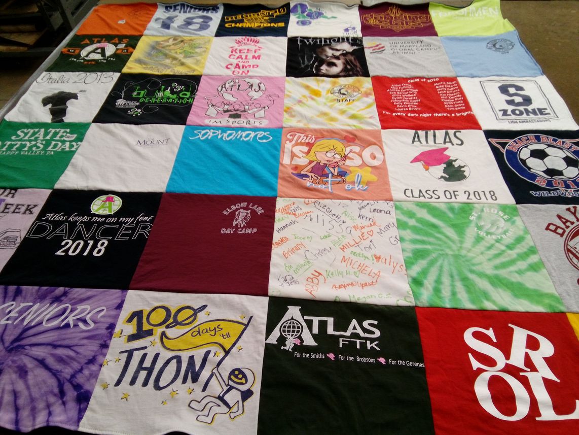 T-shirt quilt featuring szone by Kelly from PA