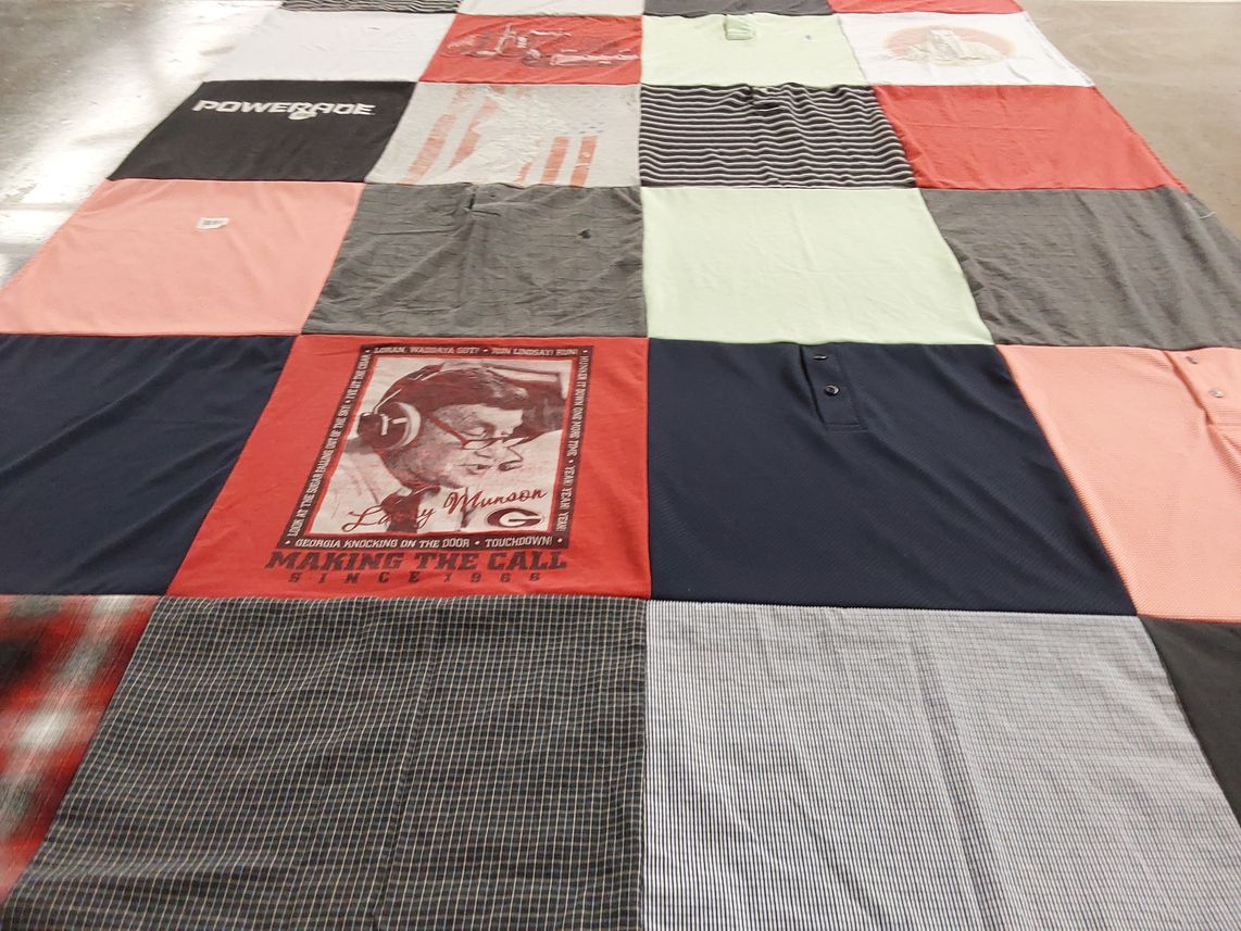 T-shirt quilt from university of georgia by Kerissa from GA