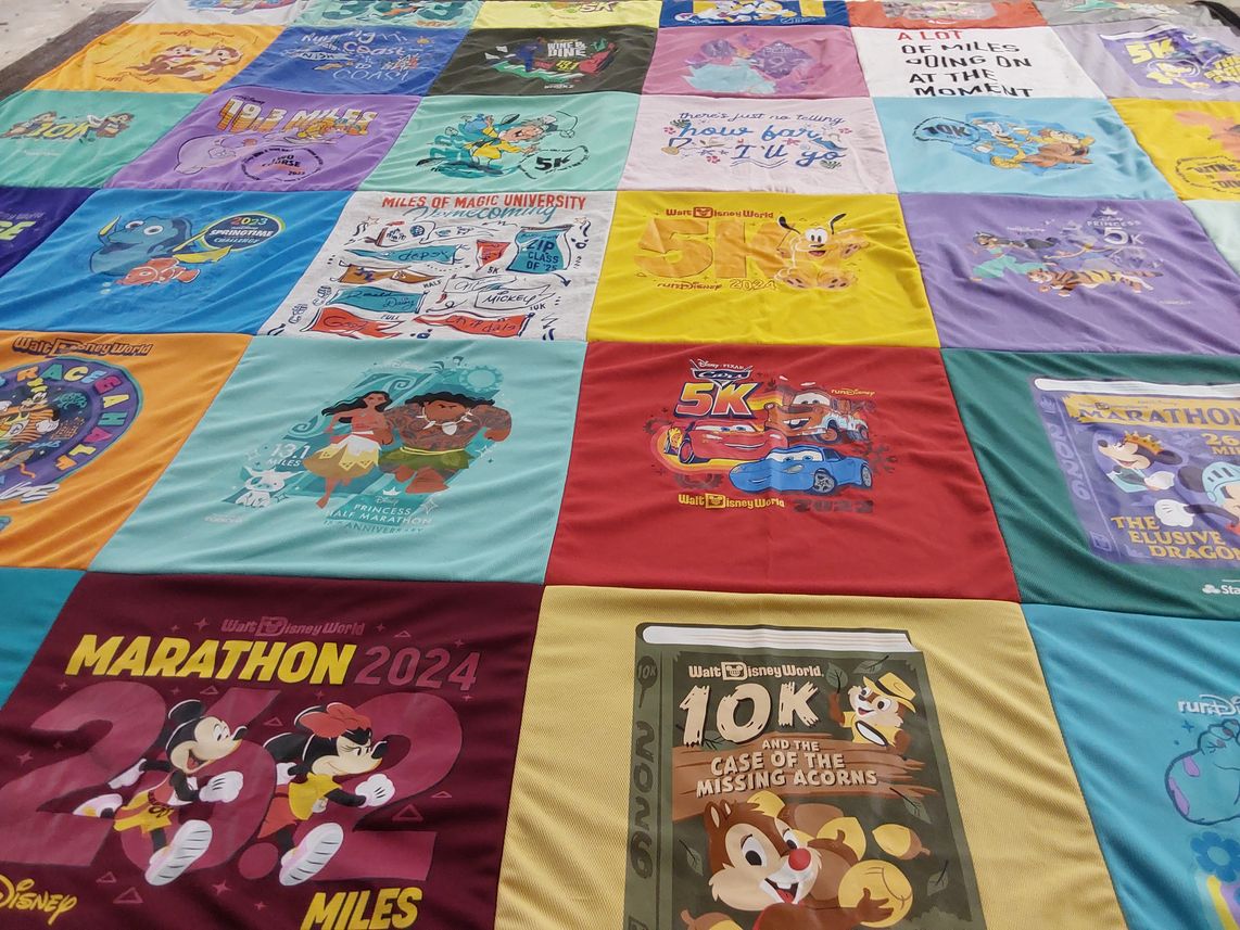 T-shirt quilt from miles of magic university by Victoria from FL
