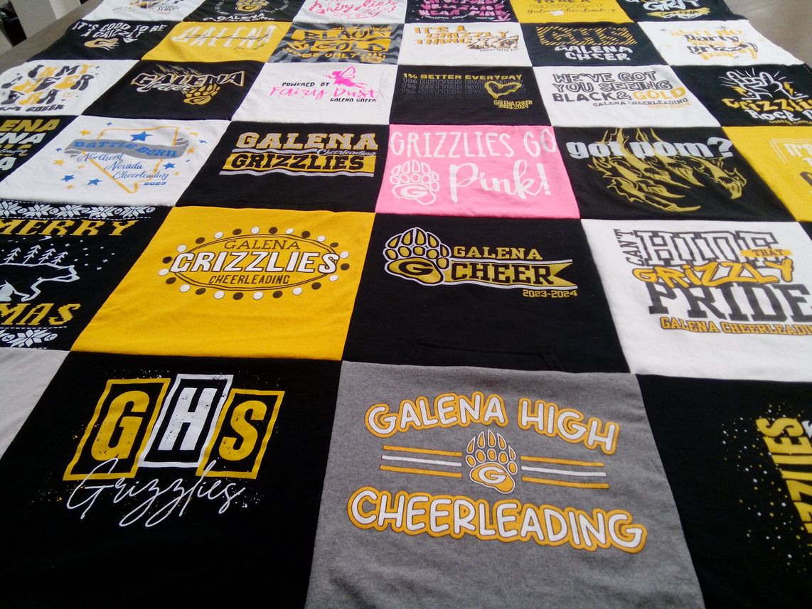 T-shirt quilt from galena high school by Ronnessa from NV