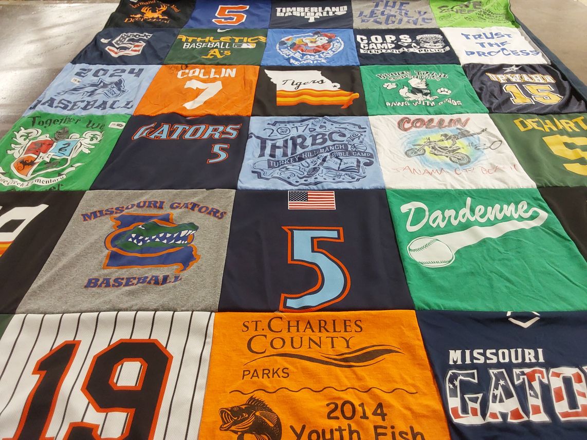 T-shirt quilt featuring missouri gators baseball by Carrie from MO