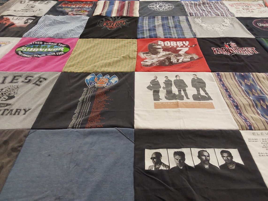 T-shirt quilt from giese elementary school by Natalie from WI