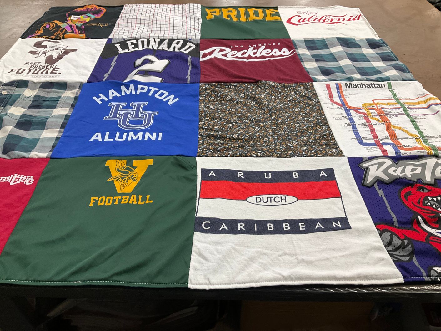 T-shirt quilt featuring toronto raptors by Sheldyn from NC