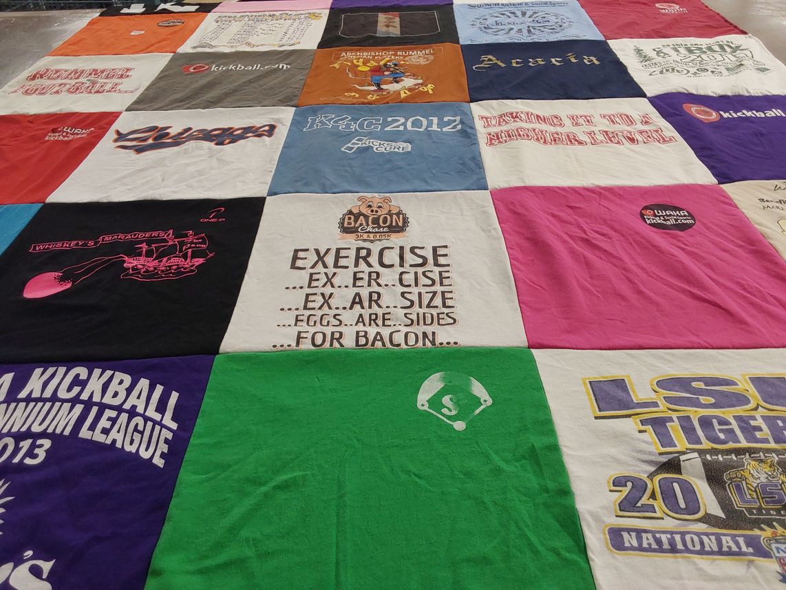T-shirt quilt featuring lsu tigers by Jessica from LA