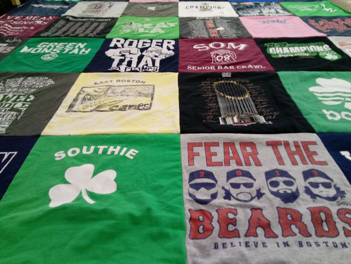 T-shirt quilt with local culture, community events themes by Dominique from FL