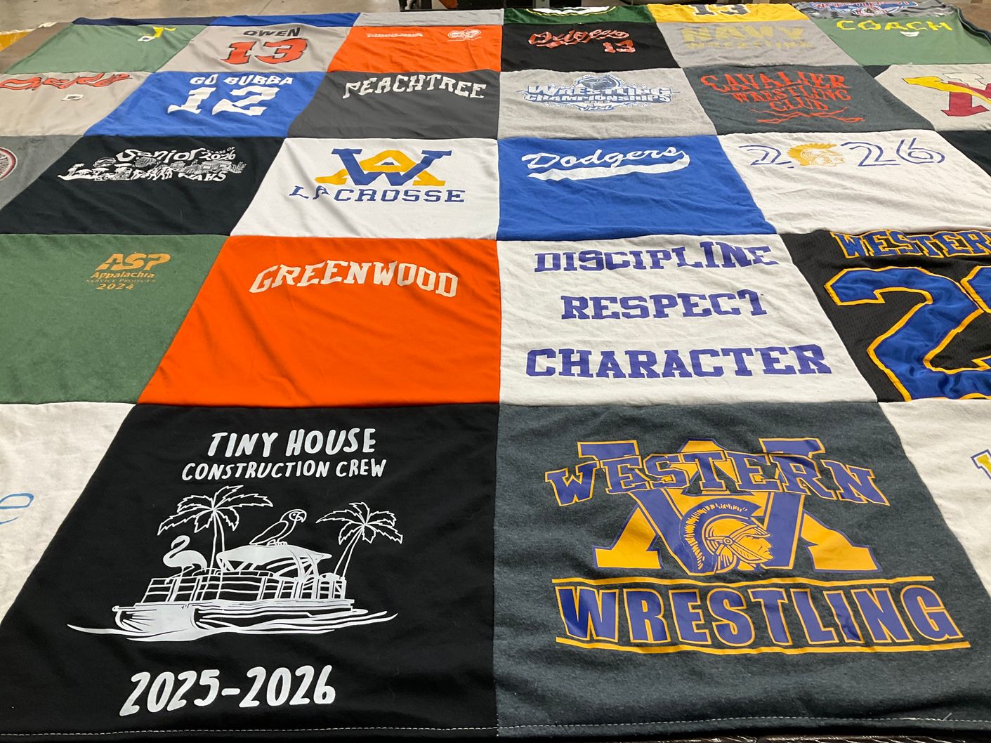T-shirt quilt from western high school by kristen from VA