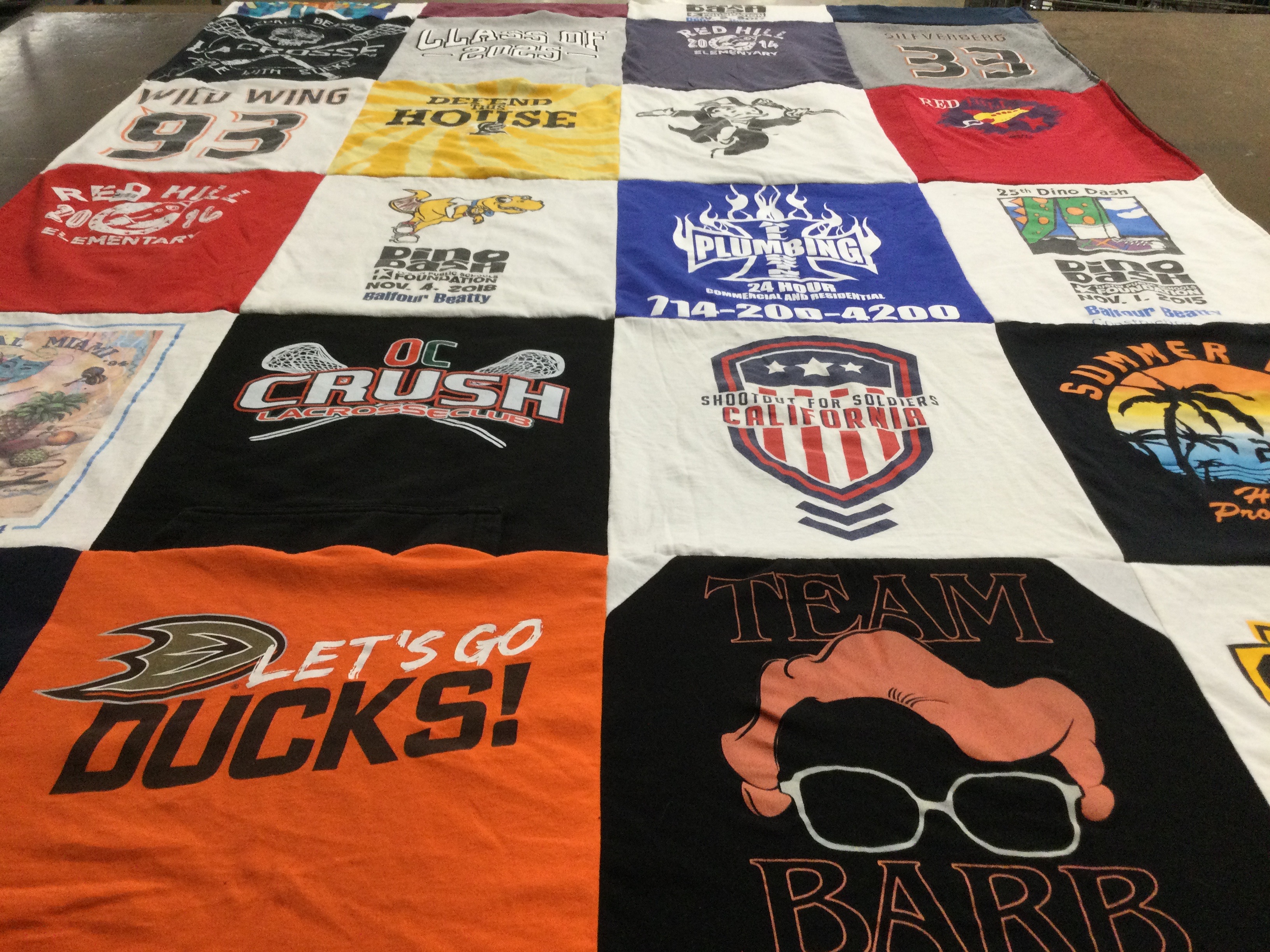 T-shirt quilt featuring ducks by Natalia from CA