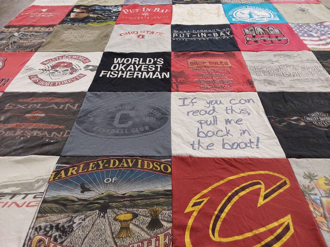 T-shirt quilt featuring cleveland cavaliers by Carrie from OH