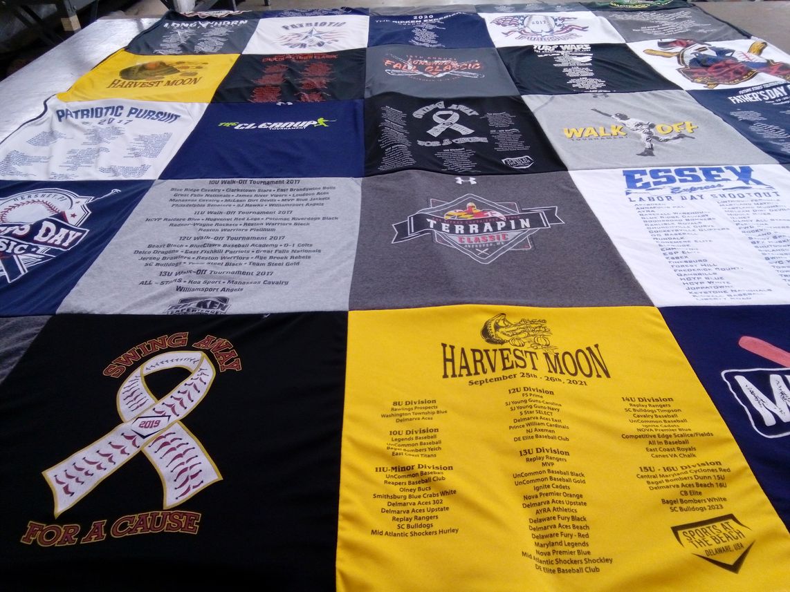 T-shirt quilt from university of maryland by Holly from VA