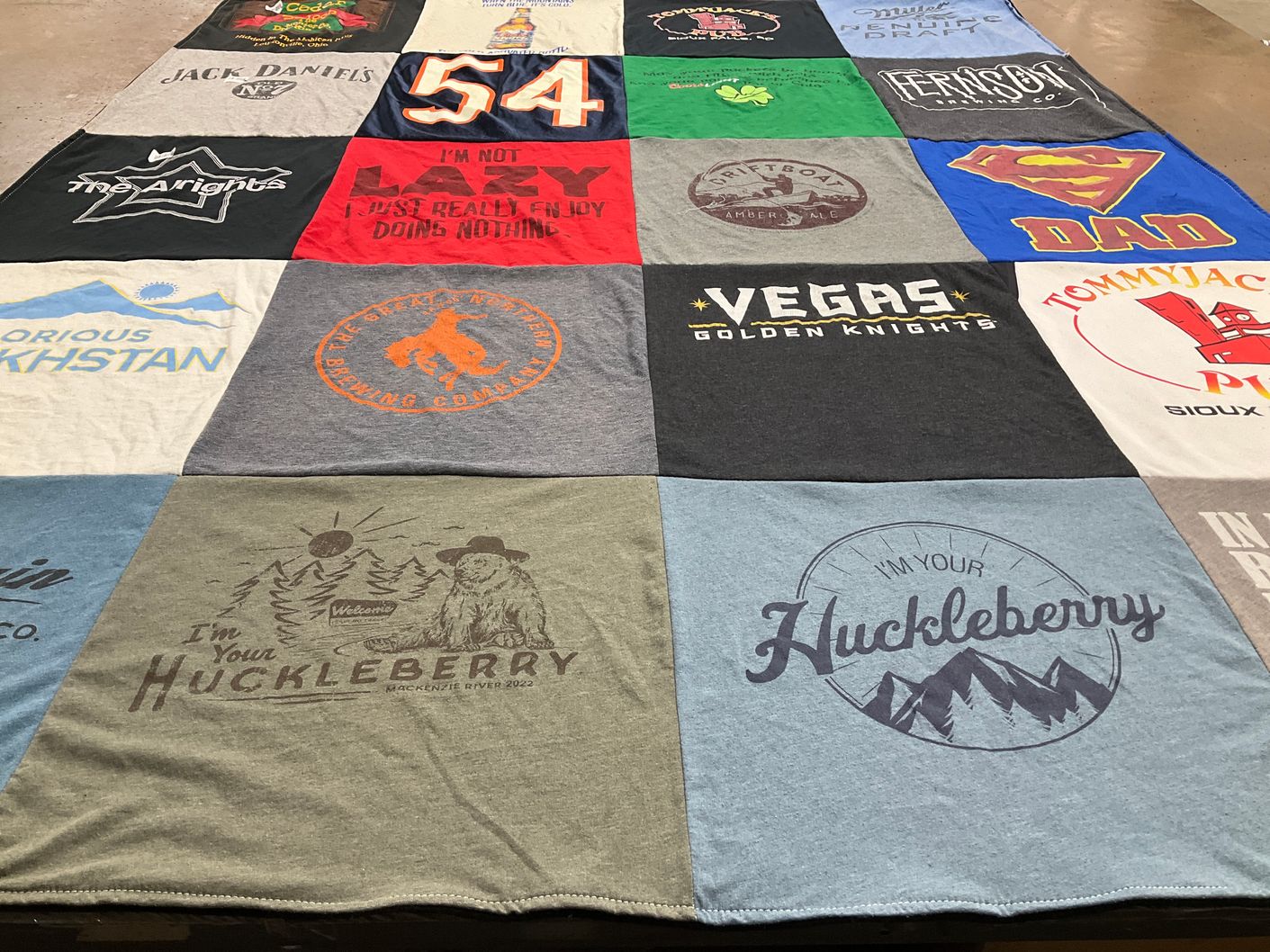 T-shirt quilt featuring vegas golden knights by Jennifer from CA