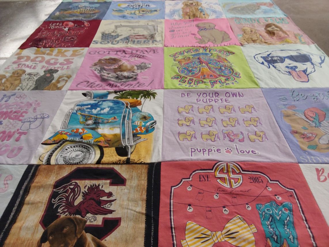T-shirt quilt from university of south carolina by Sonya from SC