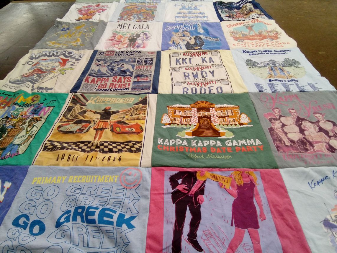 T-shirt quilt from university of mississippi by Tammy from MS