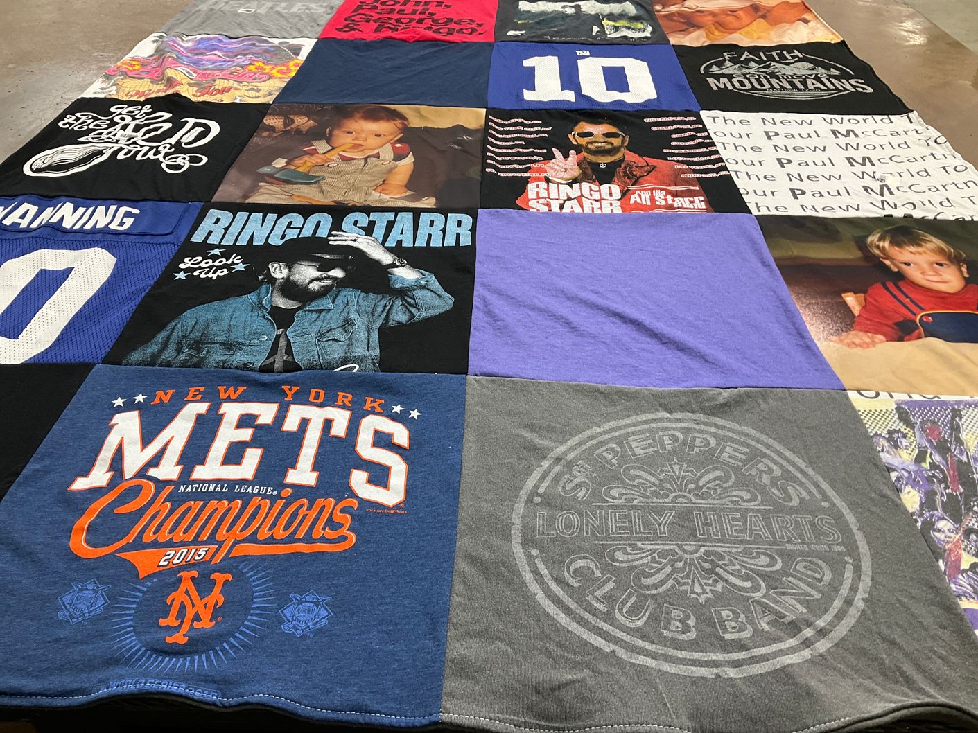 T-shirt quilt featuring new york mets by Stephanie from NJ