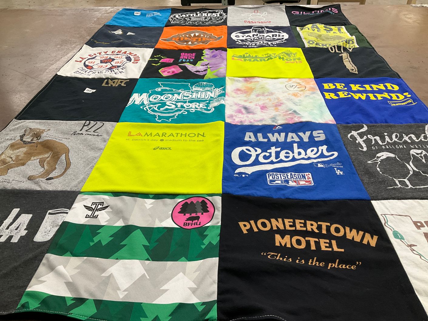 T-shirt quilt featuring los angeles fc by Jennifer from PA