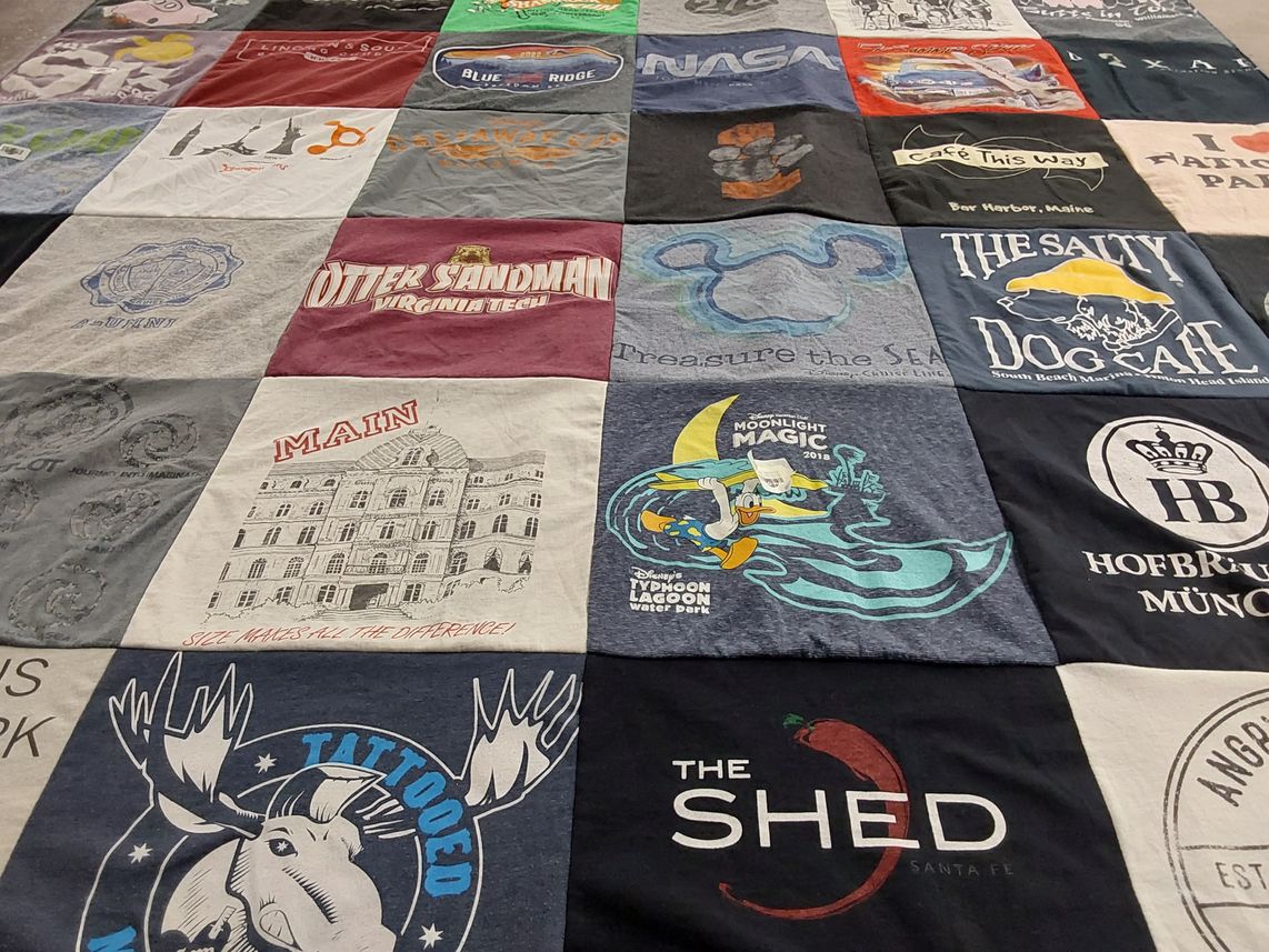 T-shirt quilt from virginia tech university by Matthew from SC