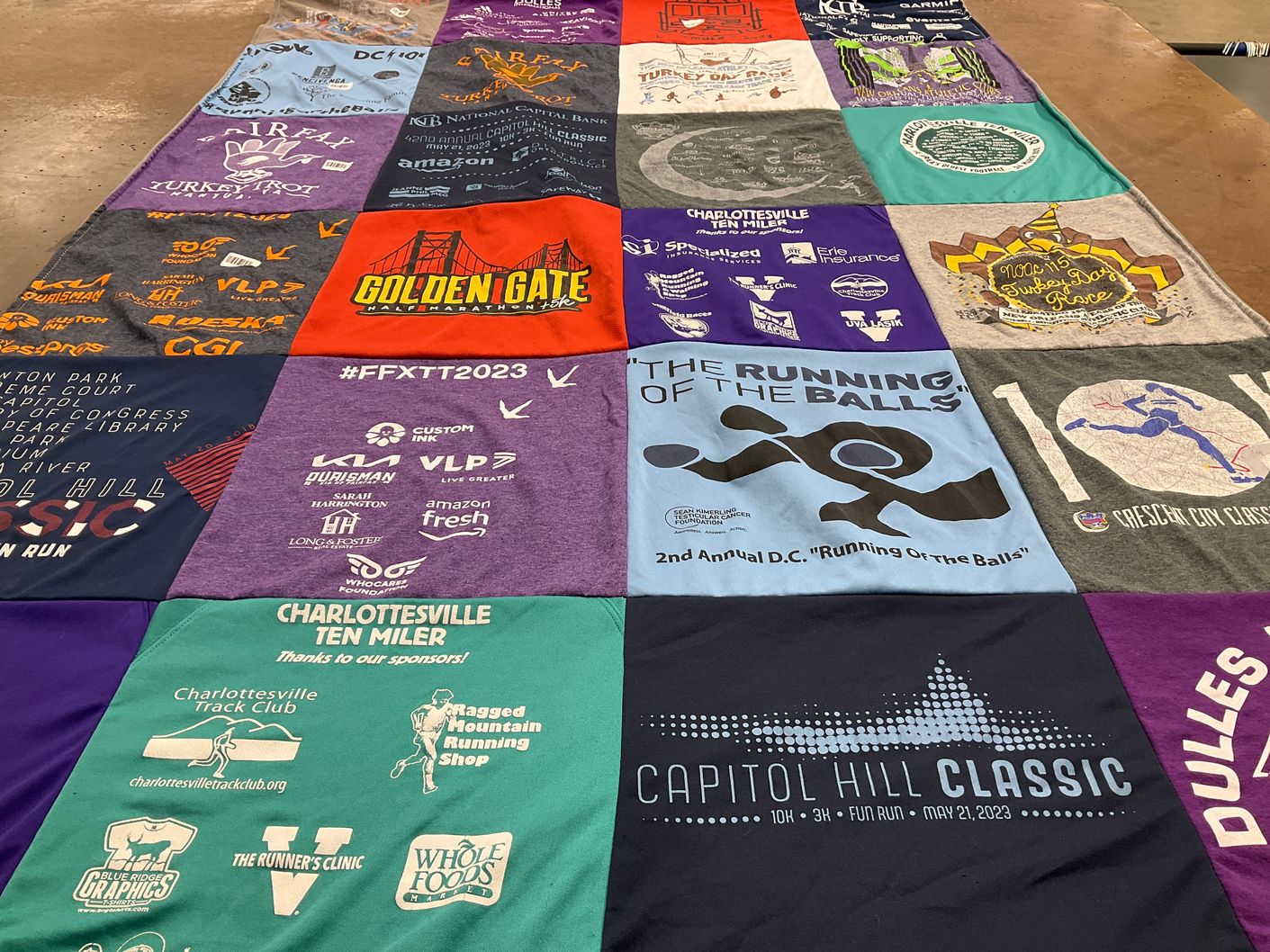 T-shirt quilt from university of virginia by Patrick from VA
