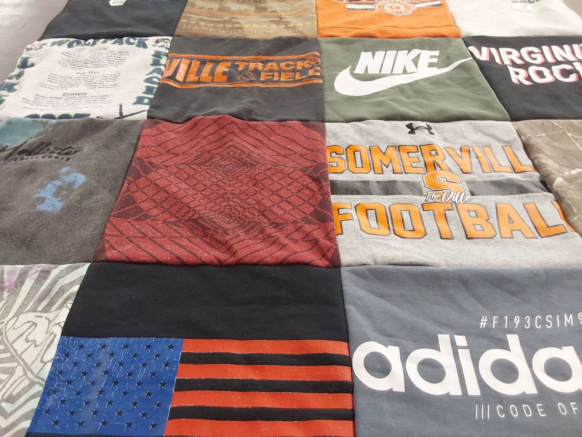 T-shirt quilt from somerville high school by Tracy from NJ