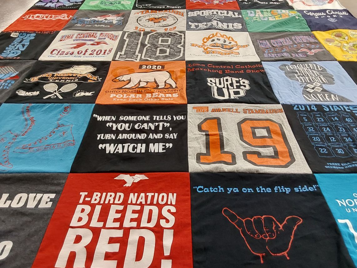 T-shirt quilt from ohio northern university by David from OH