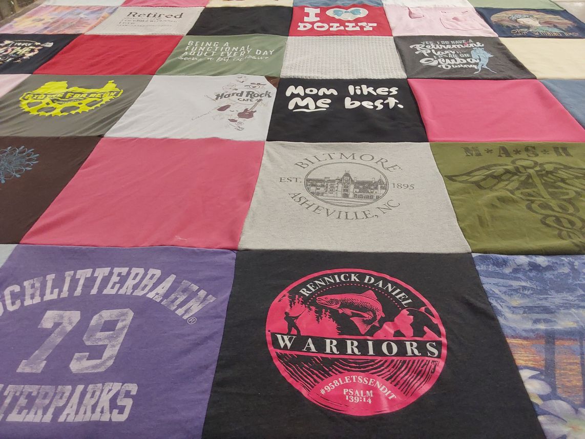 T-shirt quilt from rennicks daniel warriors by Cynthia from TX