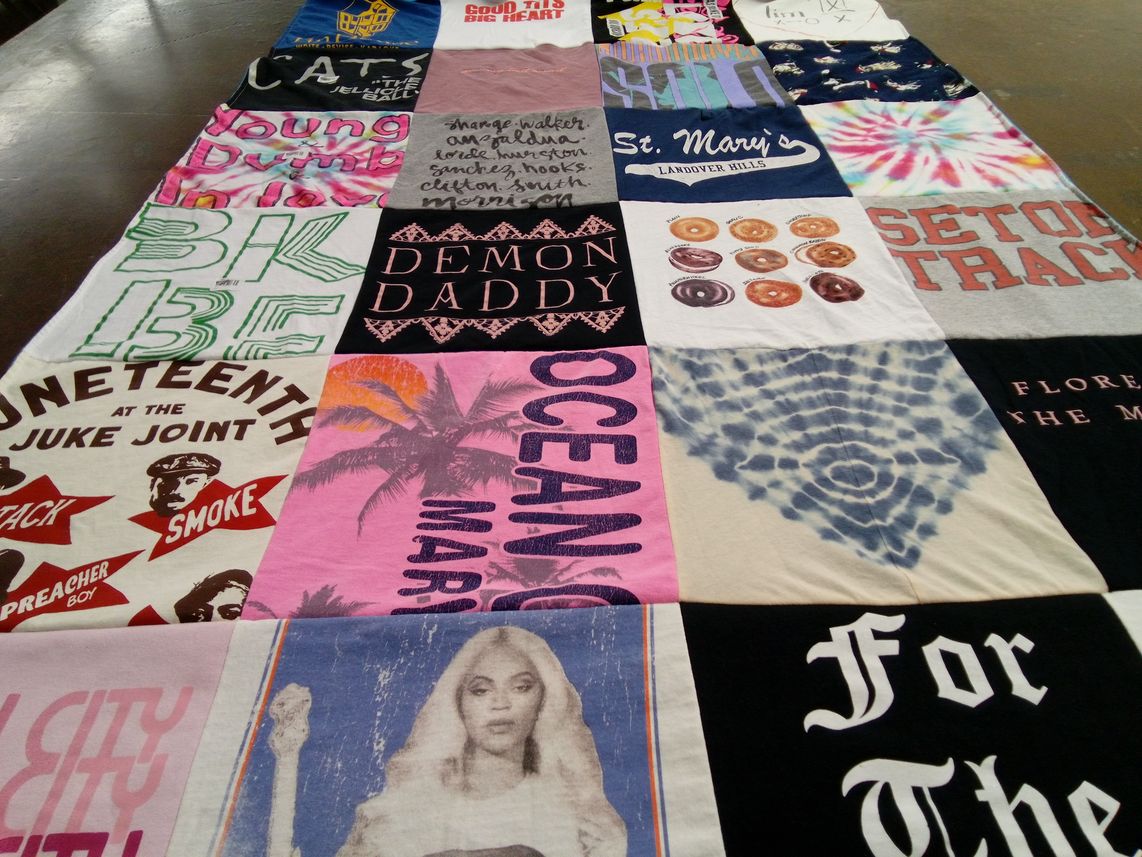 T-shirt quilt from st. mary's university by Shannon from MD