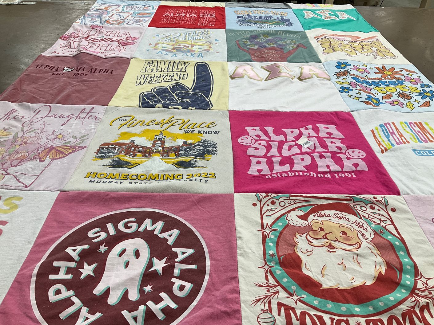 T-shirt quilt from murray state university by Jennifer from IL