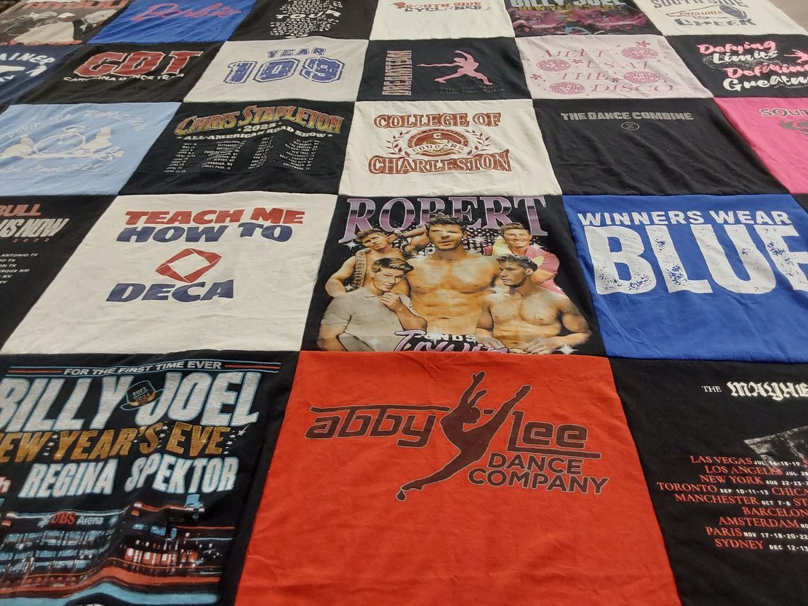 T-shirt quilt from college of charleston by Colleen from NY