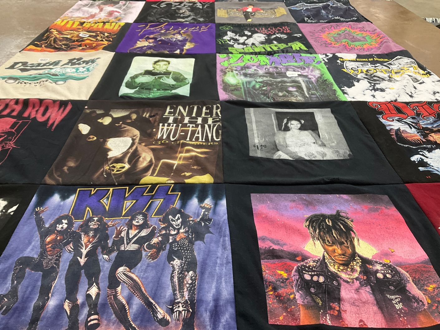 T-shirt quilt with music, concerts themes by TRACY from TN