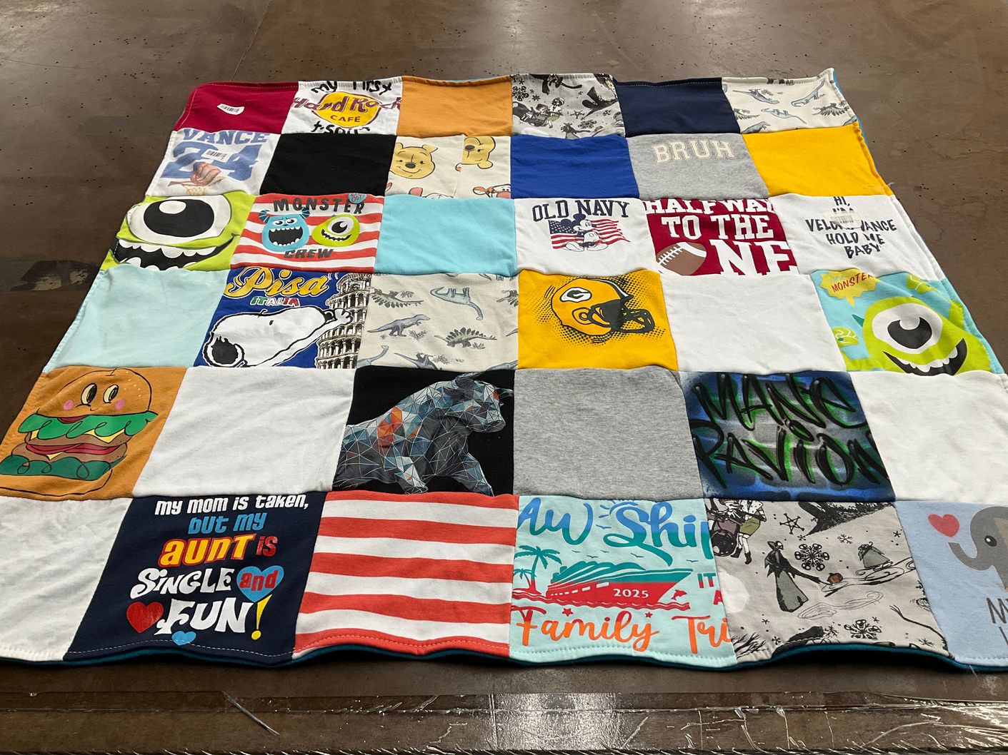 T-shirt quilt featuring green bay packers by Kathy from AZ
