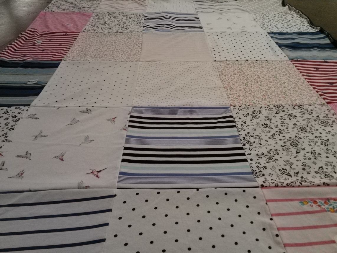 T-shirt quilt with textiles, crafting themes by Eric from MI