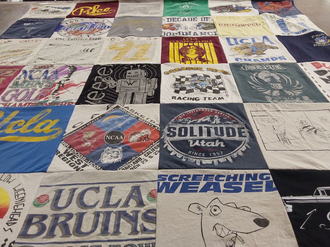 T-shirt quilt featuring ucla bruins by Constance from CA