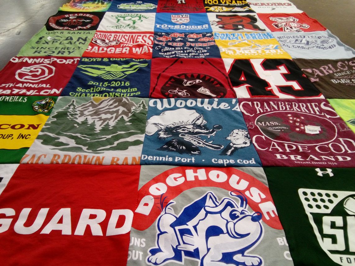 T-shirt quilt from reading high school by Jacqueline from MA